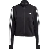 adidas Damen Aeroready Train Essentials 3-Streifen Funktionssweatshirt schwarz, S