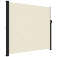 furnicato Seitenmarkise 180 x 600 cm Creme Polyester