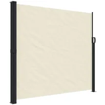 furnicato Seitenmarkise 180 x 600 cm Creme Polyester