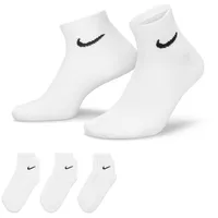 Nike Everyday Lightweight Trainings-Knöchelsocken White/Black 46-50