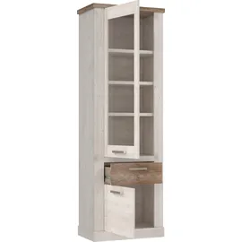 Forte Vitrine Duro 71,2 x 41,3 x 212 cm Weiß