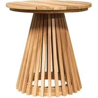 VidaXL Gartenbeistelltisch Ø50x49,5 cm aus massivem Teakholz