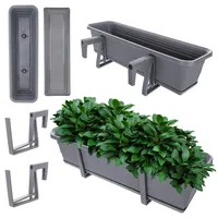 Kadax Blumenkasten mit Untersetzer im Set, mit oder ohne