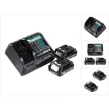 Makita Power Source Kit 12V mit 2x BL1021B Akku 2,0Ah + DC10SB Ladegerät