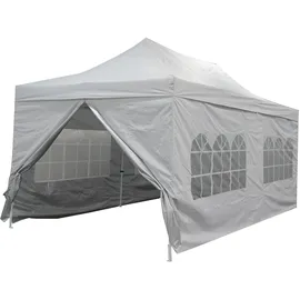 Konifera Faltpavillon Valencia Lux 3 x 3 m inkl. 4 Seitenteile Weiß