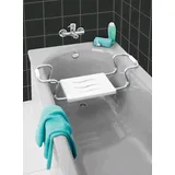 WENKO Badewannensitz Secura rostfrei Aluminium 55-65 cm Tragkraft TÜV/GS geprüft
