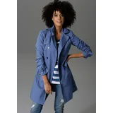 Aniston CASUAL Trenchcoat Damen Blau 38