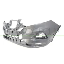 PRASCO Stoßfänger vorne mit Schnittzeichnung/Markierung zur Montageerleichterung schwarz für NISSAN 62022HV2AA 62022HV21A DS7131021