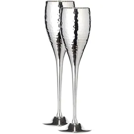 Edzard Sektkelch Dodo gehämmert 2er Set H 23 cm