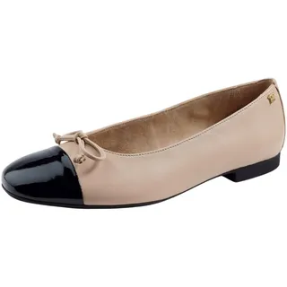 Paul Green Ballerinas in Schwarz/Beige | Gr. 39