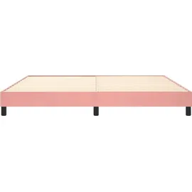 vidaXL Boxspringbettgestell 200 x 200 cm Rosa