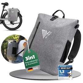 MIVELO 3in1 Fahrradtasche Gepäckträgertasche Rucksack mint