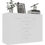 vidaXL Sideboard Weiß 88x30x65 cm Holzwerkstoff