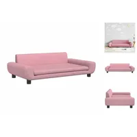 vidaXL Kindersofa Rosa 100x54x33 cm Samt