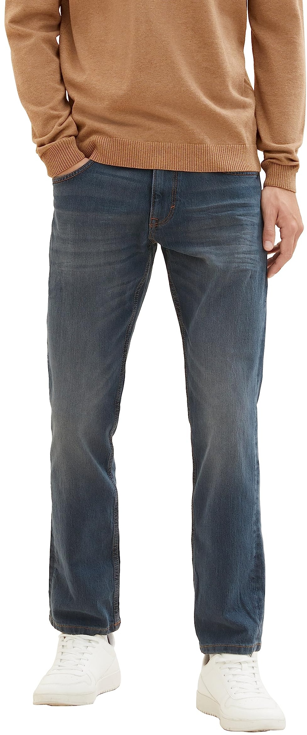 TOM TAILOR Herren Marvin Straight Jeans, 10281 - Mid Stone Wash Denim, 30/34