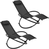 Woltu Sonnenliege 200 x 60 x 80 cm Schwarz