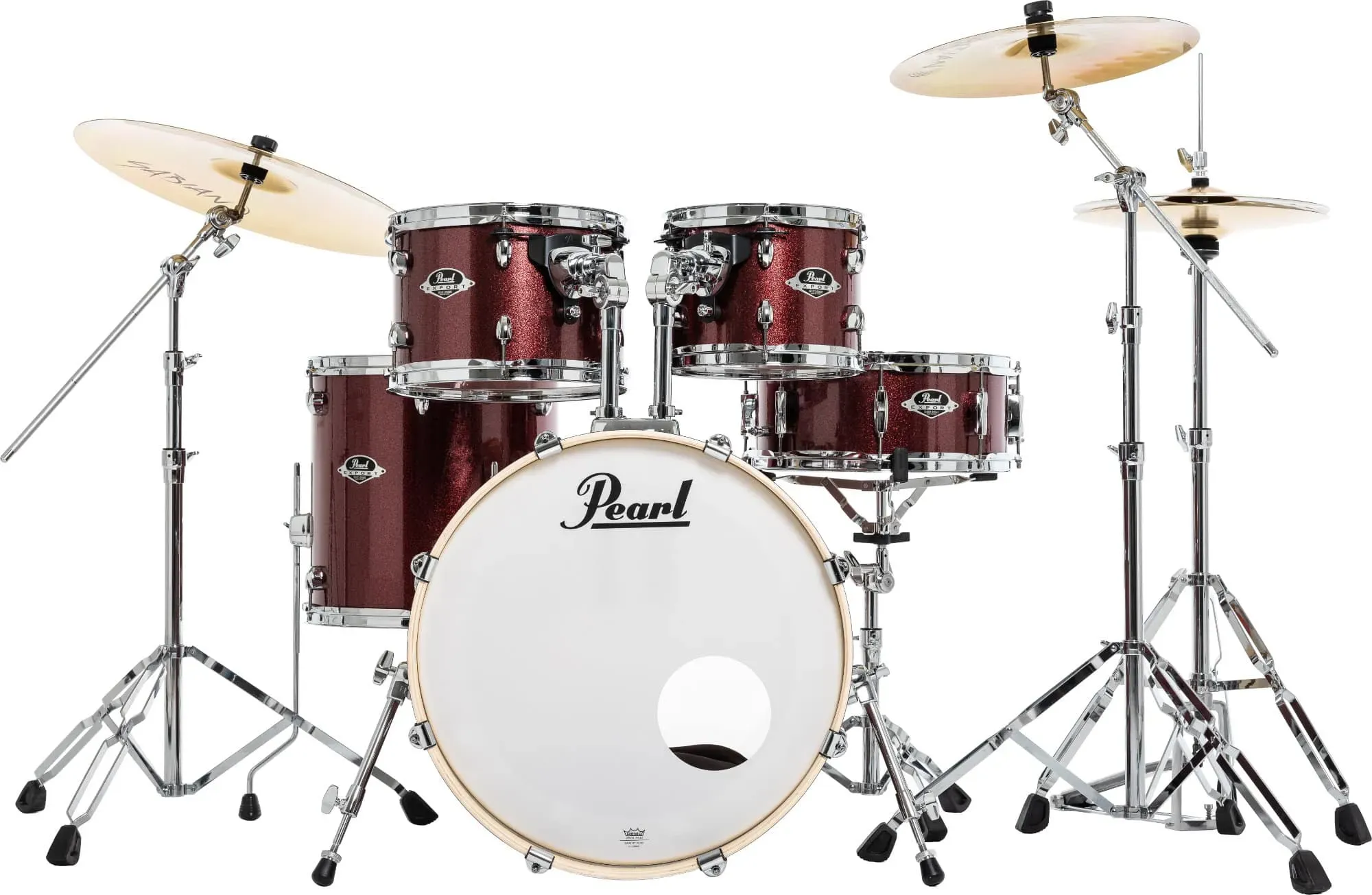 Pearl Export EXX705NBR/C704 Drumkit Black Cherry Glitter