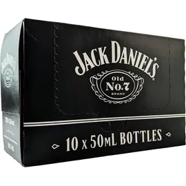 Jack Daniel's Old No. 7 Tennessee Whiskey 40% Vol. 10 x 50 ml