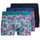 JACK & JONES JACEXOTIC LEAVES Boxershorts blau / mint / schwarz S 3er Pack