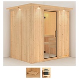 KARIBU Sauna »Finja«, (Set), beige