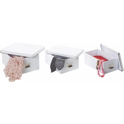 Aufbewahrungsbox ZELLER PRESENT Aufbewahrungsboxen weiß Aufbewahrungsbox Korb & Box Korbware Aufbewahrung Ordnung Aufbewahrungsboxen (5-tlg.)