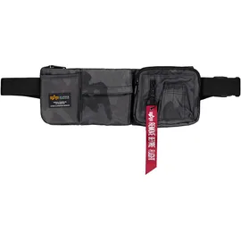 Alpha Industries Tragetasche ALPHA INDUSTRIES "Crew Utility Bag Camo", Gr. onesize, schwarz (schwarz camo), Obermaterial: 100% Polyester; Futter: 100% Nylon, Taschen