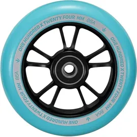 Blunt 10 Spokes Scooter-rad - Black / Turquoise - 100 mm