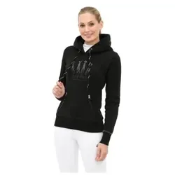 SPOOKS Kapuzenpullover Crown Sequin schwarz XS - INT