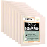 Creative Deco Leinwand zum Bemalen 8 St. 20 x 20 cm