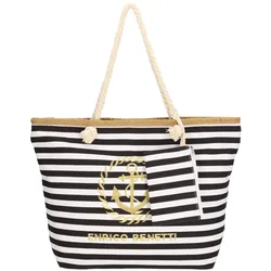 Enrico Benetti Strandtasche Florence schwarz