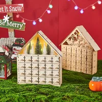 Adventskalenderhaus 26 X 6,5 X 30 Cm, Holz