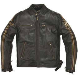 Helstons Ace Oldies Lederjacke, schwarz, Größe 4XL für Männer