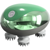 WHAPELQ Elektrisches Kopfhaut-Massagegerät aus Silikon, wasserdicht, tragbar, Massagegerät für Katze, mit 4 Massagekrallen, wasserdichtes Körpermassagegerät für Haustier-Kopfmassage &, Grün