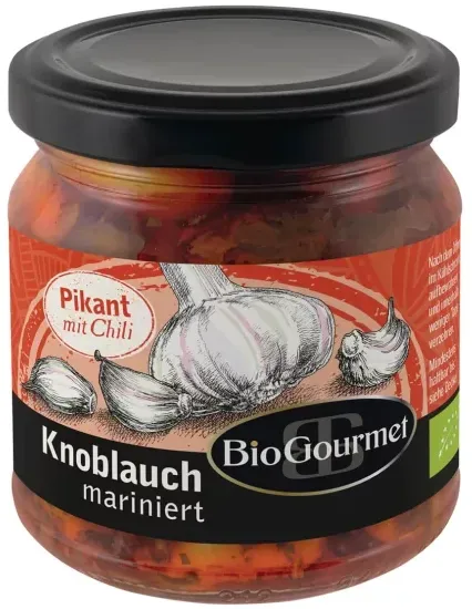 BioGourmet Knoblauch mariniert mit Chili bio