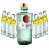 Gin Tonic Set - Le Tribute Gin 0,7l (43% Vol) + 6x Schweppes Tonic Water 200ml