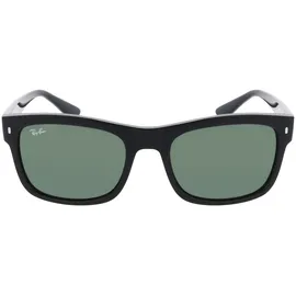 Ray-Ban RB4428 Unisex-Sonnenbrille Vollrand Quadratisch Propionat-Gestell, Schwarz