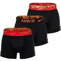 Nike Trunk Schwarz/Rot/Gold L 3er Pack