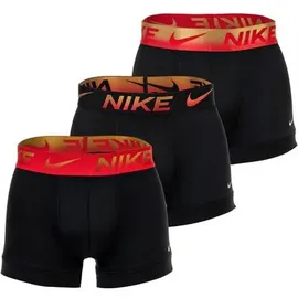 Nike Trunk Schwarz/Rot/Gold L 3er Pack