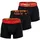 Nike Trunk Schwarz/Rot/Gold L 3er Pack
