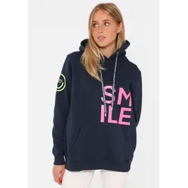 Zwilling Zwillingsherz Hoodie "Alissa" mit SMILE Print blau L/XL