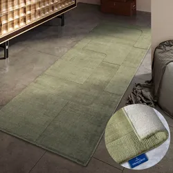 Wollteppich VILLEROY & BOCH "Charlotte", grün, B:80cm H:10mm L:250cm, Wolle, Teppiche, Läufer, Handgewebt, Wolle, Natur, Läufer, Wohnzimmer, Geometrie