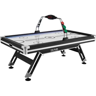 Vevor luftbetriebener Hockeytisch, Indoor-Hockeytisch für Kinder und Erwachsene, LED-Sporthockeyspiel mit 2 Pucks, 2 Schiebern und elektronischem