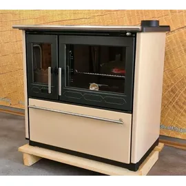 Plamen Küchenofen 850 Glas N creme 8 kW (rechte Ausführung)