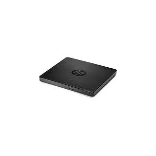 HP externes CD-/ DVD Laufwerk inkl CD und DVD Brenner mit USB Anschluss (F6V97AA) schwarz
