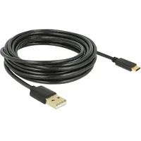 DeLock USB-A auf USB-C 4,0 m Schwarz