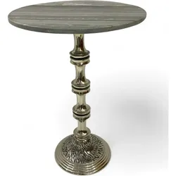 Beistelltisch HIMAL – Eleganz aus Aluminium & Marmor