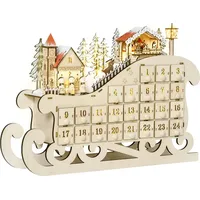 Homcom Adventskalender zum Befüllen 24 Schubladen Fächer Weihnachtskalender mit