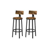 Möbel Kraft Barhocker 2er-Set 54 x 99 cm Braun