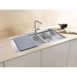 Blanco Divon II 6 S-IF rechts edelstahl seidenglanz + Excenterbetätigung + InFino