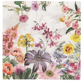 Papstar Servietten, 3-lagig 1/4-Falz 33 cm x 33 cm Flower Field